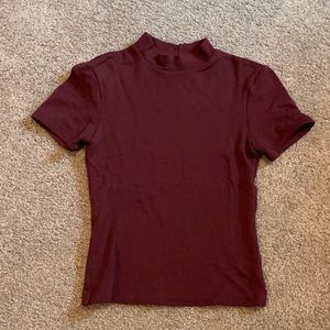 American apparel Mock neck t shirt